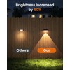 VOLISUN Fence Lights Solar Powered 8 Pack, Dusk to Dawn