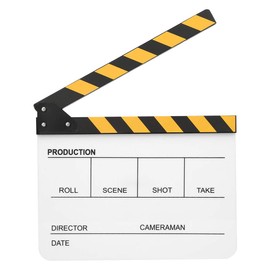 Oumij1 30 x 25 cm Organic Acrylic Clapperboard Movie Film Director, Clapperboard Director, Film Clapperboard Photography Tool (Colourful PAV1CWE3)