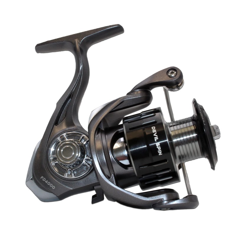 Wild Devil Baits Devil Spin FD 4000 Spinning Reel, Stationary