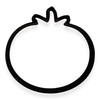 Tomato Cookie Cutter with Easy to Push Design (4 inches)