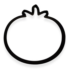 Tomato Cookie Cutter with Easy to Push Design (4 inches)