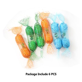 IUHKBH Cat Spring, 6 PCS Candy Shape Mesh Tubes Spring Built-in Catnip Interactive Kitten Toys Cat Kicker, Safe Kitten Stuff for All Breed Sizes