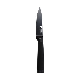 Bergner CUCHILLO PELADOR 8.75CM Acero INOX Black Blade Schälmesser, Stainless Steel, Schwarz, 8.75 x 30 x 30 cm