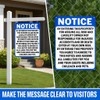 2 Pcs Not Responsible for Accidents or Injuries Sign, 9