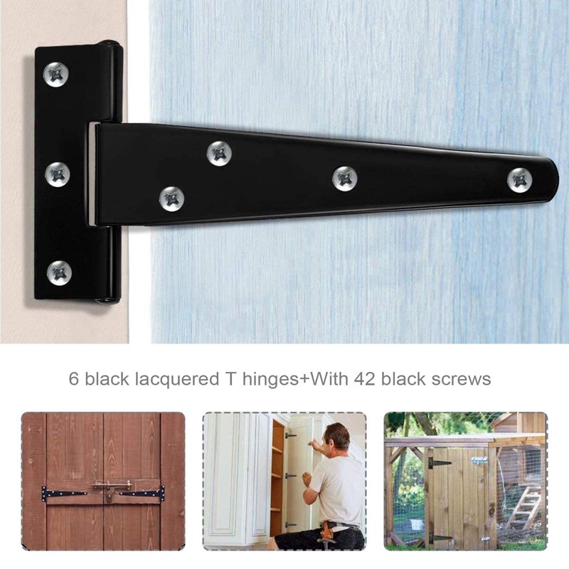 T-Strap T-Strap T Shed Hinge Set 8" T Hinges Heavy