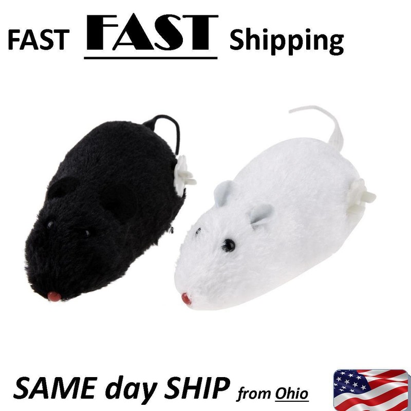 UN brand 2 PACK wind up mouse / rat