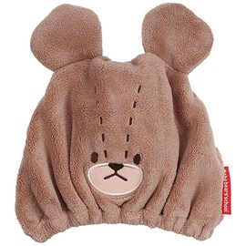 Skater TOC11-A Water Absorption Quick-Drying Animal Towel Cap, Bear's School, Length 9.1 x Width 6.7 inches (23 x 17 cm)