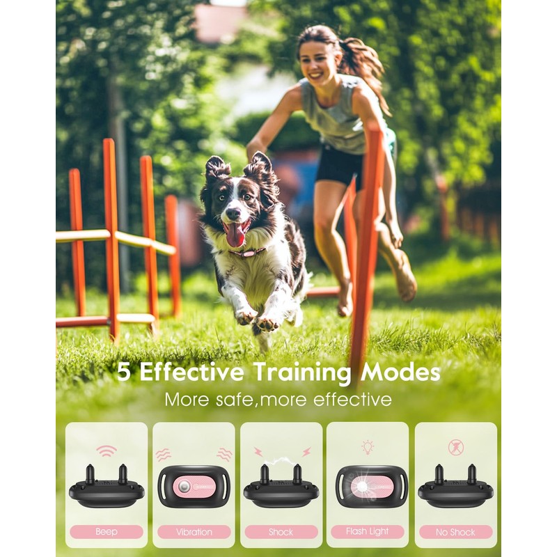 SLOPEHILL Dog Shock Collar,4200FT Dog Training Collar with Remote,IPX8 Waterproof