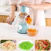 Rotary Cheese Grater Shredder, Manual Vegetable Slicer Suction Base 3