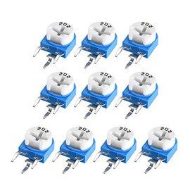 uxcell Carbon Coated Trim Potentiometer, 2KΩ, Vertical High Precision Variable Resistor, Through Hole, Pack of 10