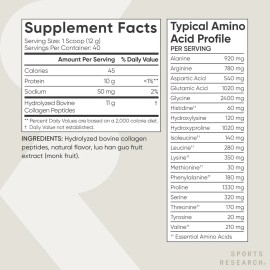Sports Research Péptidos De Colágeno 480 Gramos Sfn Vainilla