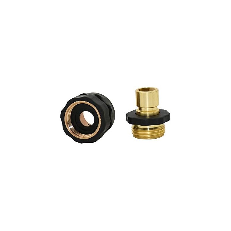 Conector rápido 3/4 de latón para manguera de jardín –