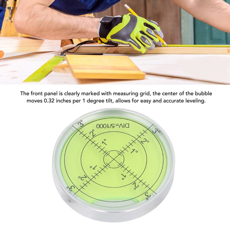 Horizontal Leveler 60 X 10mm Aluminum High Sensitivity Easy to