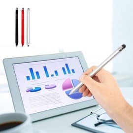 Tek Styz Pro Stylus Capacitive Pen Upgraded Works for Zen Mobile M4 with Custom High Precision Touch Full Size 3 Pack! (Black Silver RED)