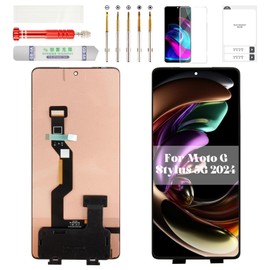 for Motorola Moto G Stylus 5G 2024 Screen for Moto G Stylus 5G 2024 Display LCD for Moto G Stylus 5G 2024 Digitizer Repair Touch XT2419-2 XT2419-1 XT2419 Black (Without Frame)