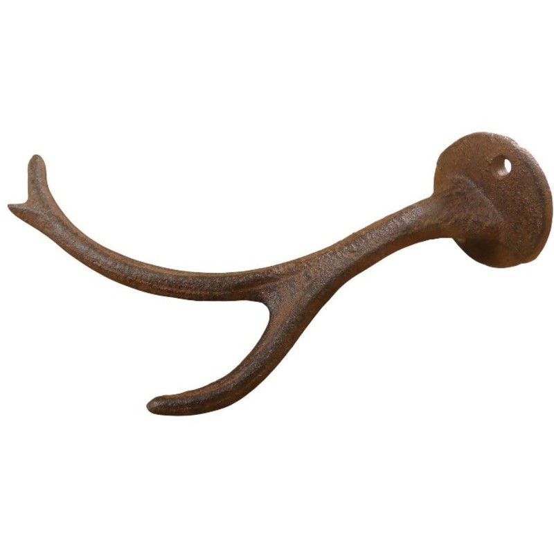 Midwest Craft House 8 CAST Iron Deer Antler Coat Hooks