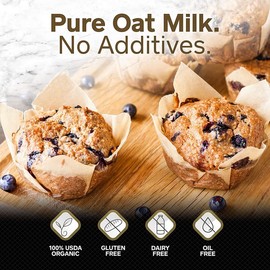 Oat Milk Powder 21oz - Natural and Plant Based Milk with a Clean Formula - Gluten-Free, Vegan, USDA Organic Certified, Non-GMO, Dairy Free, and Lactose Free Milk Powder with No Refrigeration Required