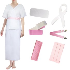 [TOuWA] Kimono Dressing Set, Summer, Kimono Accessories, 10 Piece Set, Yukata, Year-Round Use (Undergarments, Hemline/Band/Dressing Belt/3 Waist Straps/Magic Belt/Date Tightening, Collar Core),