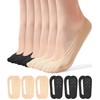 FAYBOX 6 Pairs No Show Socks Womens Ultra Low Cut