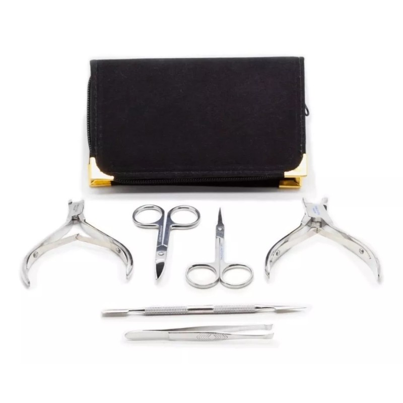 Lobo Profesional Estuche De Manicure Y Pedicura Spa 6pz