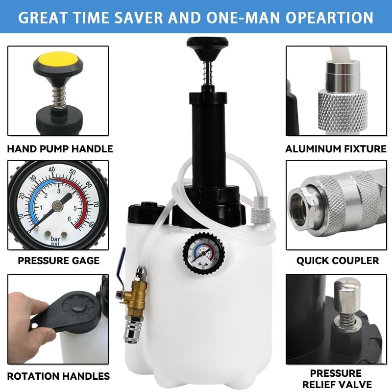 altivox 3L Transmission Fluid Pump Manual Oil Transfer Pump Fluid