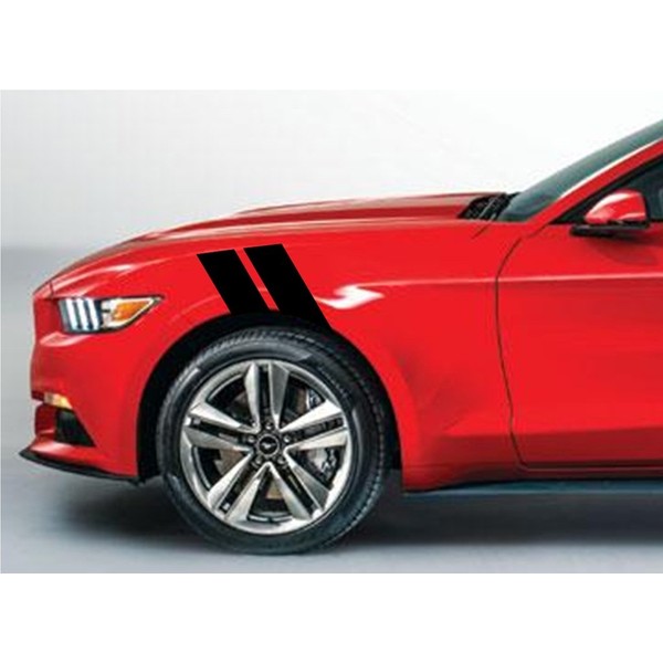 4 Inch Fender Hash Mark Bars Racing Stripes Vinyl Decals,