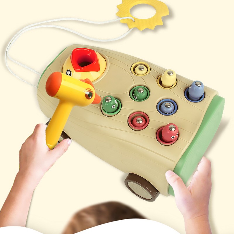 Bird Feeding Toy Toddler Funny Woodpecker Catching Worms Game Educational