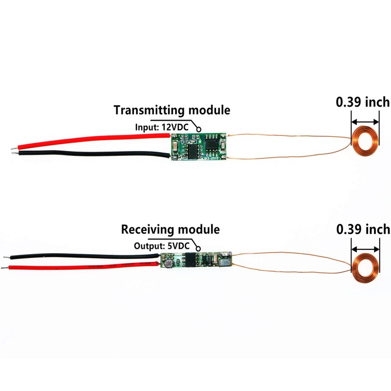 cogguee Wireless Charging Transmitter +Receiver Power Supply Module Inductive Charger