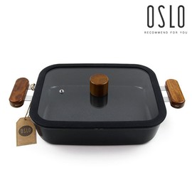 Oslo Ecoramic IH square hotpot pot 28cm / 오슬로 에코라믹 IH 사각전골냄비 28cm