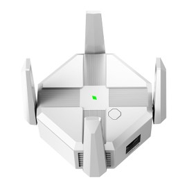 Generic WiFi Extender, 1200Mbps Dual Band 2.4G/5G Wireless Internet Repeater and Signal Amplifier, Four Antennas 360 ° Full Coverage Strong Signal Enhancement, Two Working Modes, White