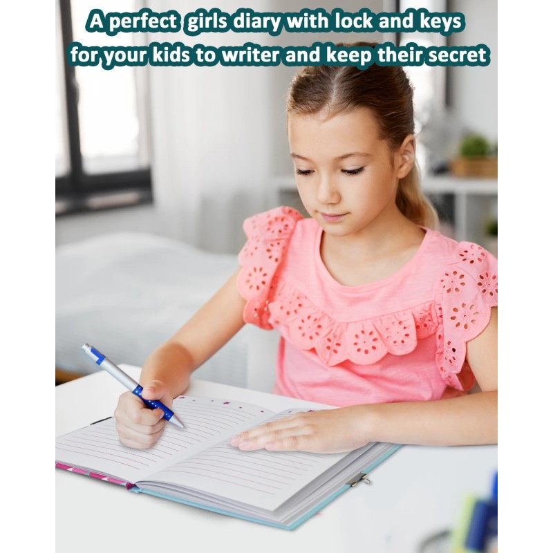 Mermaid Kids Stationery Set Cute Diary Covers With Lock Journal