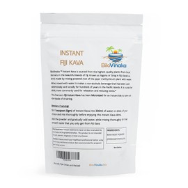 BILOVINAKA - All-Natural Micronized Instant Kava Drink Mix, Premium Fiji Kava Kava Powder, Kava Fijian Root Powder, No Straining Needed, 3.5 oz/ 100 Grams