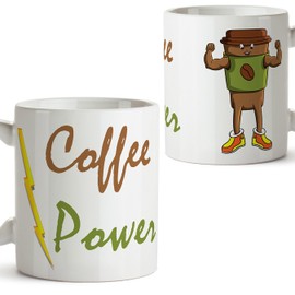 Coffee Cup Gift Coffee Power/350ml Attractive And Fun Cups with Phrases, giving away