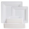 ECOLipak 120 Pack Compostable Paper Plates - 10 & 8