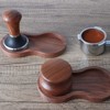 Coffee Hammer Tamping Kit Walnut Stainless Steel Tamper Distributor Set