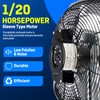 iLiving 12" Wall Mounted Shutter Exhaust Fan, Automatic Shutter, with