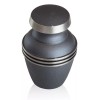 Small/Keepsake 4 Cubic Inches Gray Brass Funeral Cremation Urn for