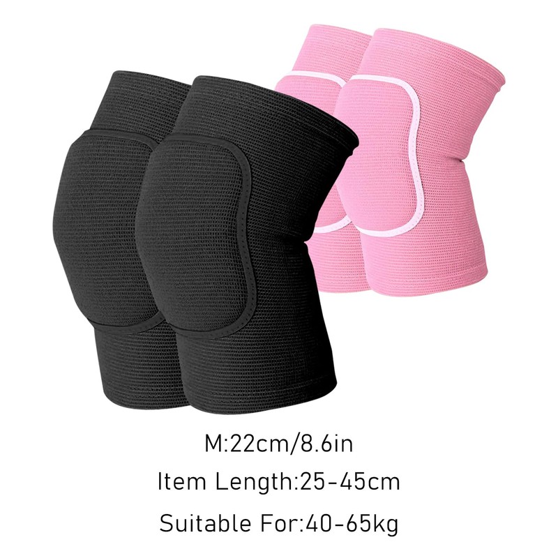 ATBUSS 2 Pairs Sports Dance Sponge Knee Pads Thickened Sponge