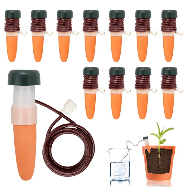 FANGCCC 12 Stück Automatisches Bewässerungssystem für Pflanzen, Selbstbewässerung Tonkegel für