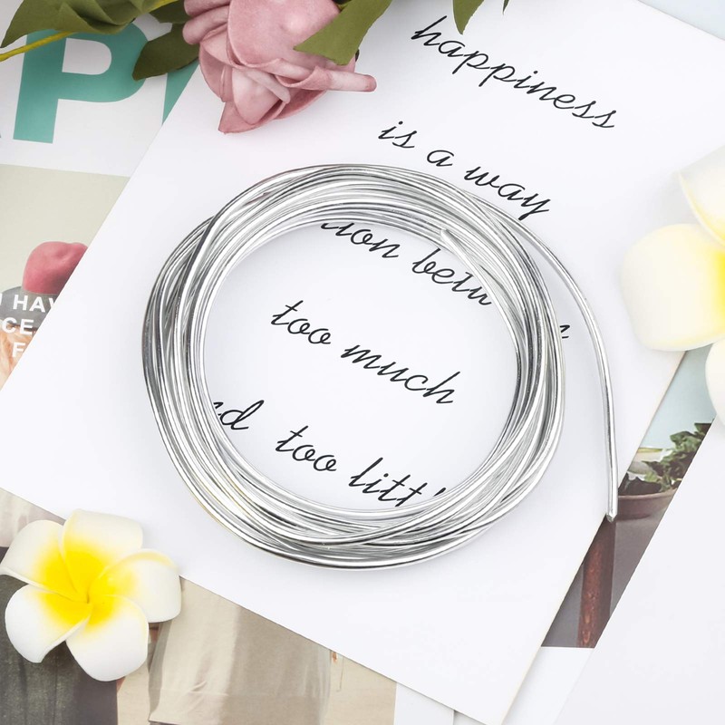 Silver Aluminium Wire Craft Wire Decorative Wire Rustproof Aluminium Wire