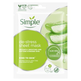 Simple Kind to Skin Sheet Mask De-Stress 1PC
