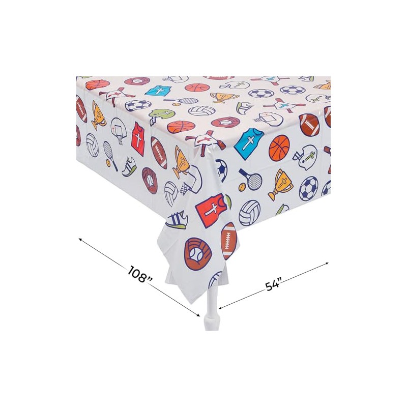 Fun Express Sports VBS TABLECOVER - Party Supplies - VBS