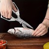 Heavy-Duty Stainless Steel Kitchen Scissors - Multi-Functional Chicken Bone Cutting