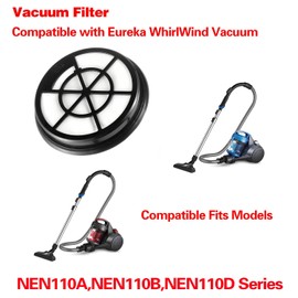 BOSHCHEN Filter Replacement for Bagless Canister Vacuum Cleaners NEN110A NEN110B NEN110D Accessories Compatible with Eureka WhirlWind Vacuum Filters （2-Pack）