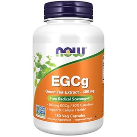 NOW EGCg Green Tea Extract 400 mg,180 Veg Capsules
