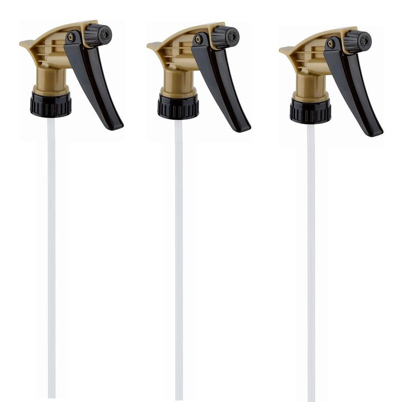 Comfort Axis Heavy Duty Acid Resistant Trigger Sprayer, Black/Gold, 9-1/4"