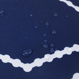 Adabana Outdoor Lumbar Waterproof Pillow Covers Set of 2 Boho Geometric Throw Pillows Cover for Patio Garden 12 x 20 Inch Navy Blue