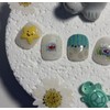 [Ar] My friend in the fish tank, handmade nail tip,