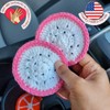 Cotton Crotchet Fruit Car Coaster Set (Dragon Bloom)