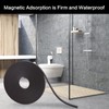 Luxmool 164 Inches Black Shower Door Magnetic Strip Replacement Insert